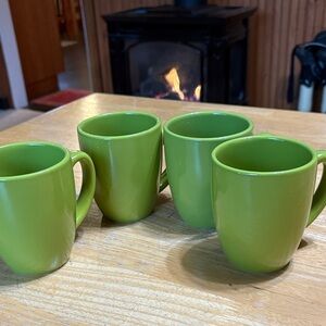 Corelle Lime Green Mug Set of 4